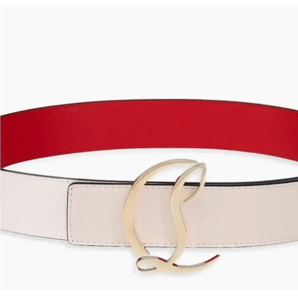 Women's Christian Louboutin CL logo belt size 85 cm/34 inches made in Italy